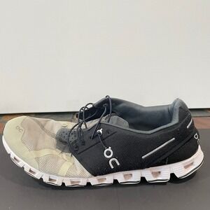 On Cloud 5 Running Shoes Mens 12.5 Black White Sneakers Swiss Engineering